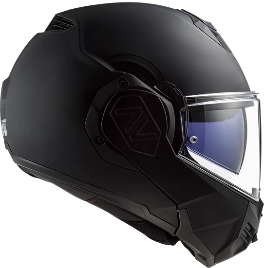 Advant Solid Modular Motorcycle Helmet W/ SunShield Matte Noir-Daniel Smart Mfg - Retail