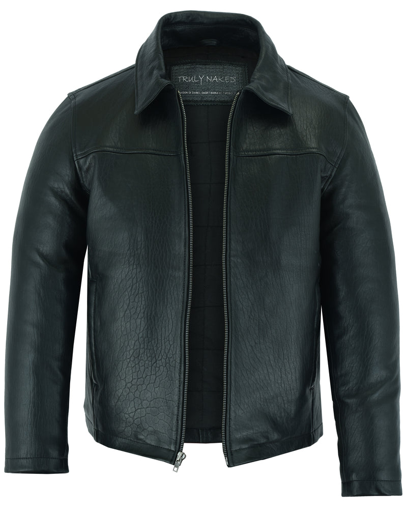 Aero Racer - Men's Lambskin Leather Jacket-Mens Leather Motorcycle Jackets-Daniel Smart Mfg - Retail