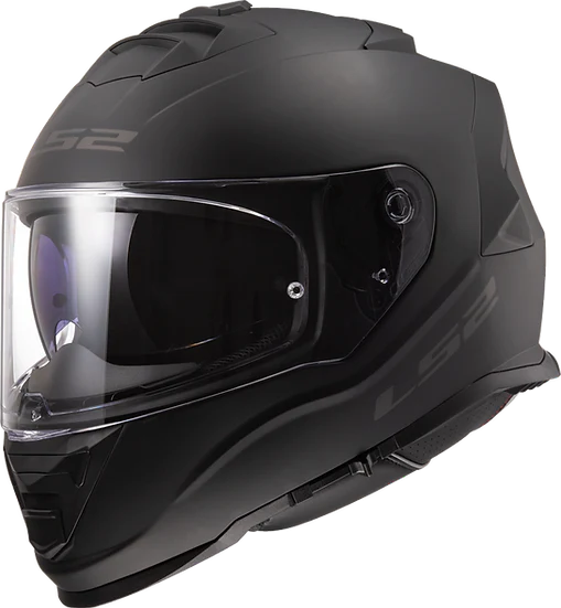 Assault Solid Full Face Motorcycle Helmet W/ SunShield Matte Black-Daniel Smart Mfg - Retail