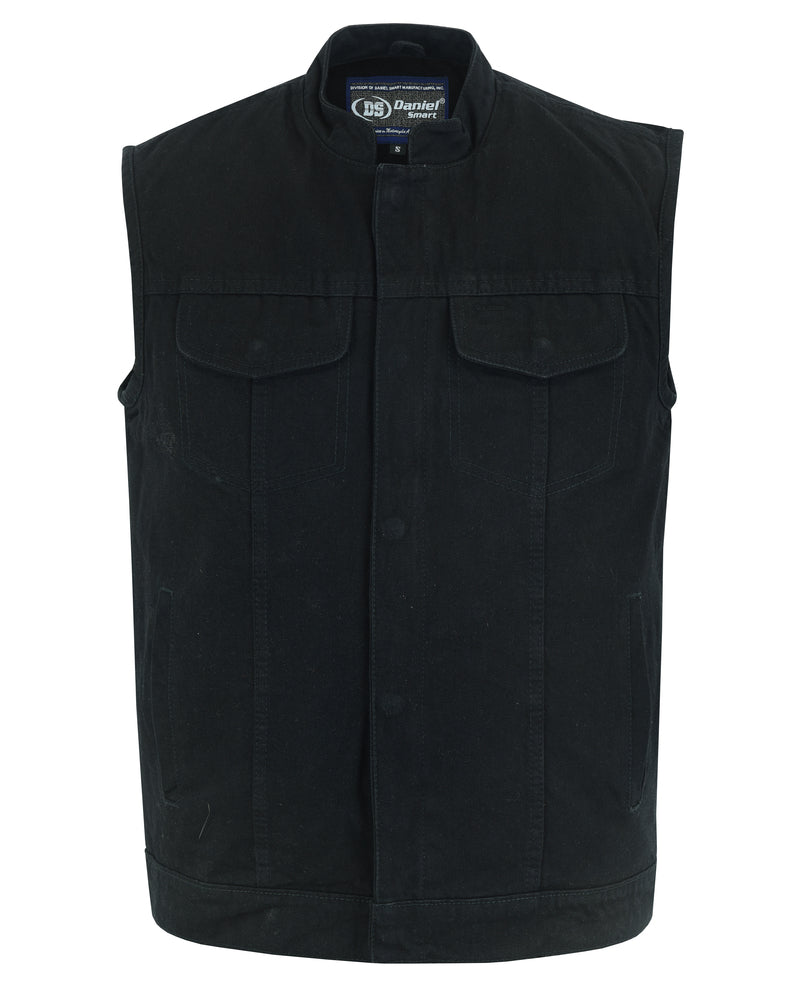 Axel - Motorcycle Denim Vest-Mens Denim Vests-Daniel Smart Mfg - Retail