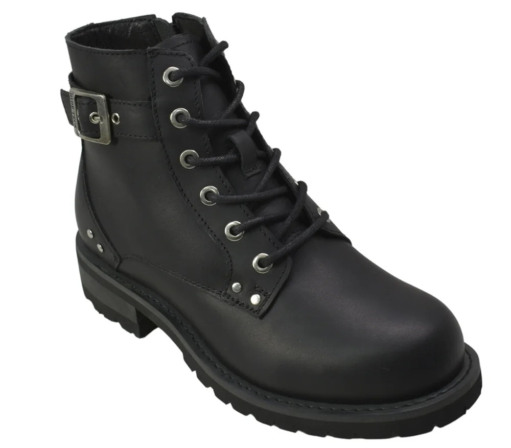 Axen - Women's Leather Motorcycle Boots-Womens Motorcycle Boots-Daniel Smart Mfg - Retail