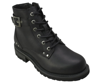 Axen - Women's Leather Motorcycle Boots-Womens Motorcycle Boots-Daniel Smart Mfg - Retail