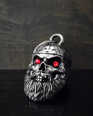 BB-97 Old School Biker Skull Diamond Bell-Bravo Bells-Daniel Smart Mfg - Retail