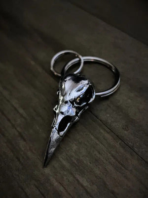 BBK-05 Raven Skull Keychain-Wallet Chains/Key Leash-Daniel Smart Mfg - Retail