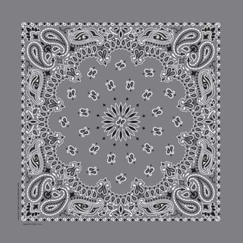 BD2505 Bandana Paisley Charcoal-Daniel Smart Mfg - Retail