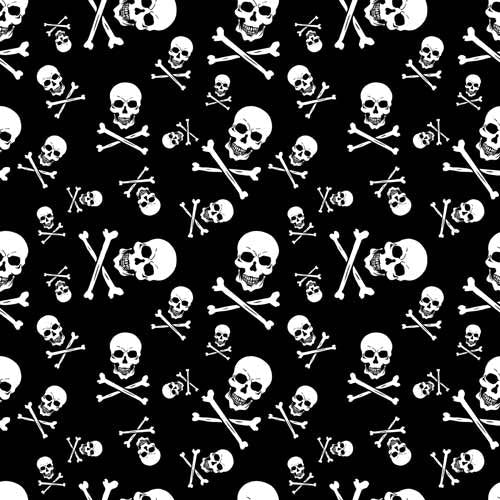 BD2512 Bandana Skull and Crossbones-Daniel Smart Mfg - Retail