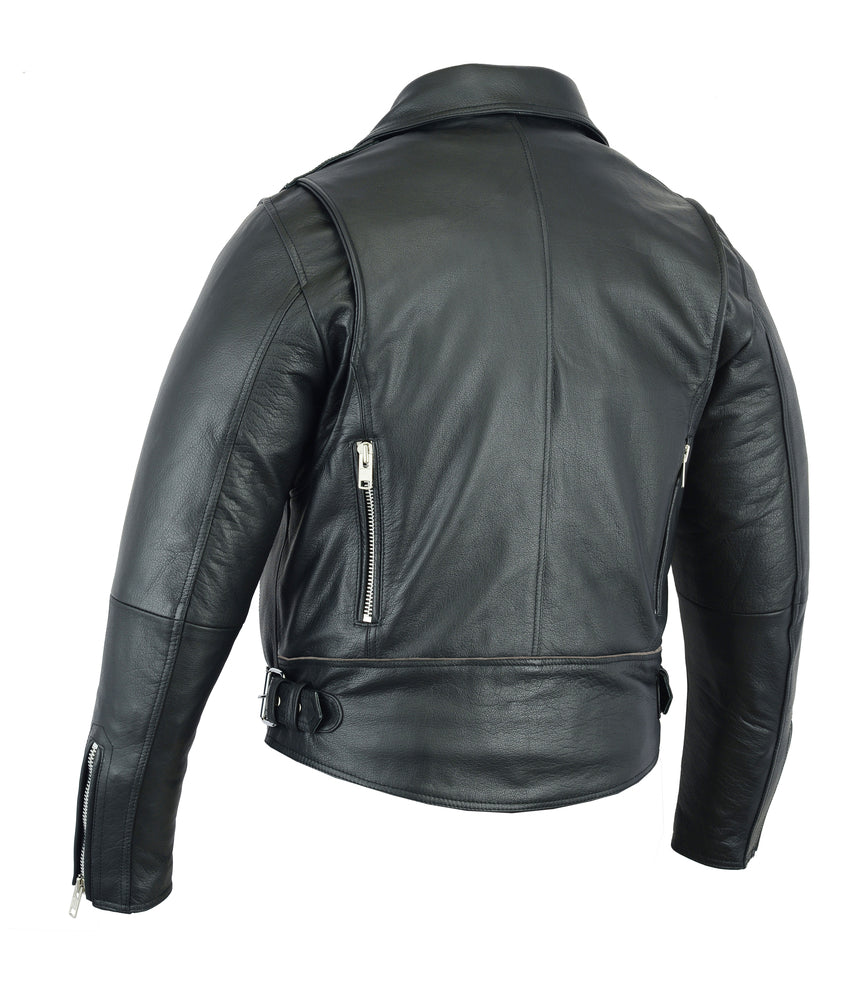 Black Falcon - Men's Leather Motorcycle Jacket-Mens Leather Motorcycle Jackets-Daniel Smart Mfg - Retail