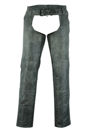 Blaze Bound - Unisex Motorcycle Leather Chaps-Unisex Chaps & Pants-Daniel Smart Mfg - Retail