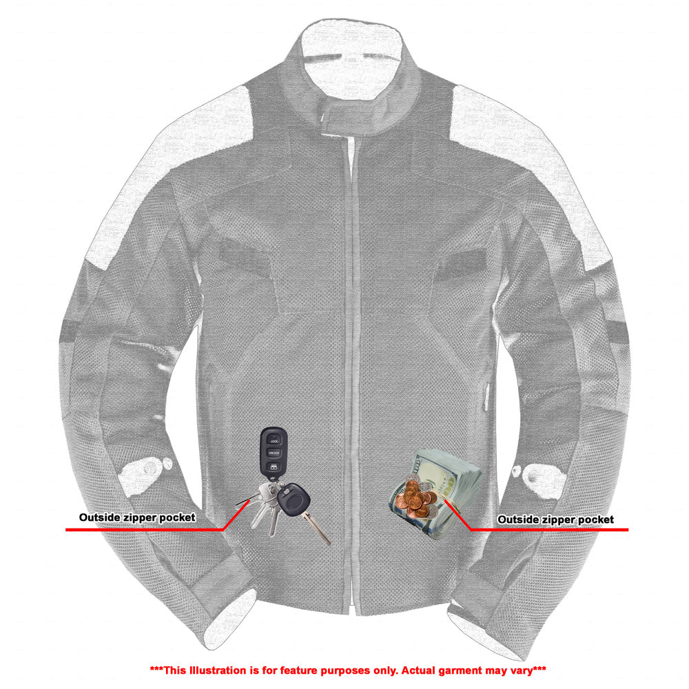 BlazeRider - Men's Textile Motorcycle Jacket-Mens Textile Motorcycle Jackets-Daniel Smart Mfg - Retail