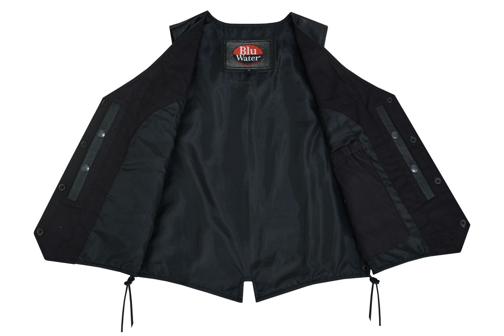 Braid - Women's Leather Vest-Womens Leather Vests-Daniel Smart Mfg - Retail
