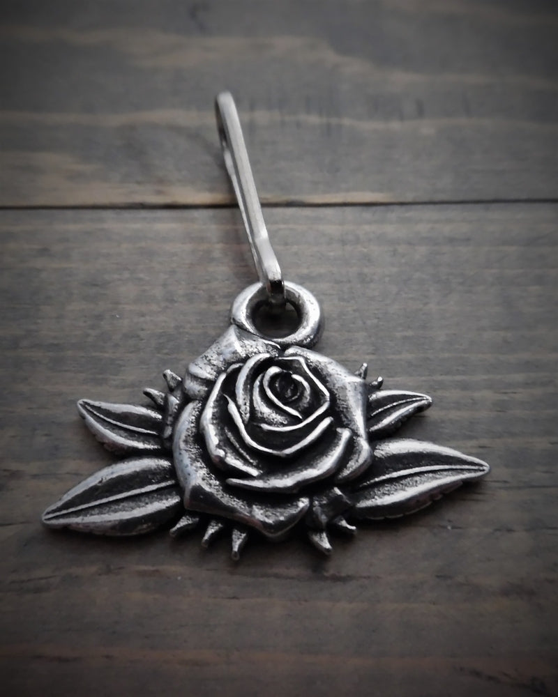 BZP-25 Rose Zipper Pull-Zipper Pulls-Daniel Smart Mfg - Retail