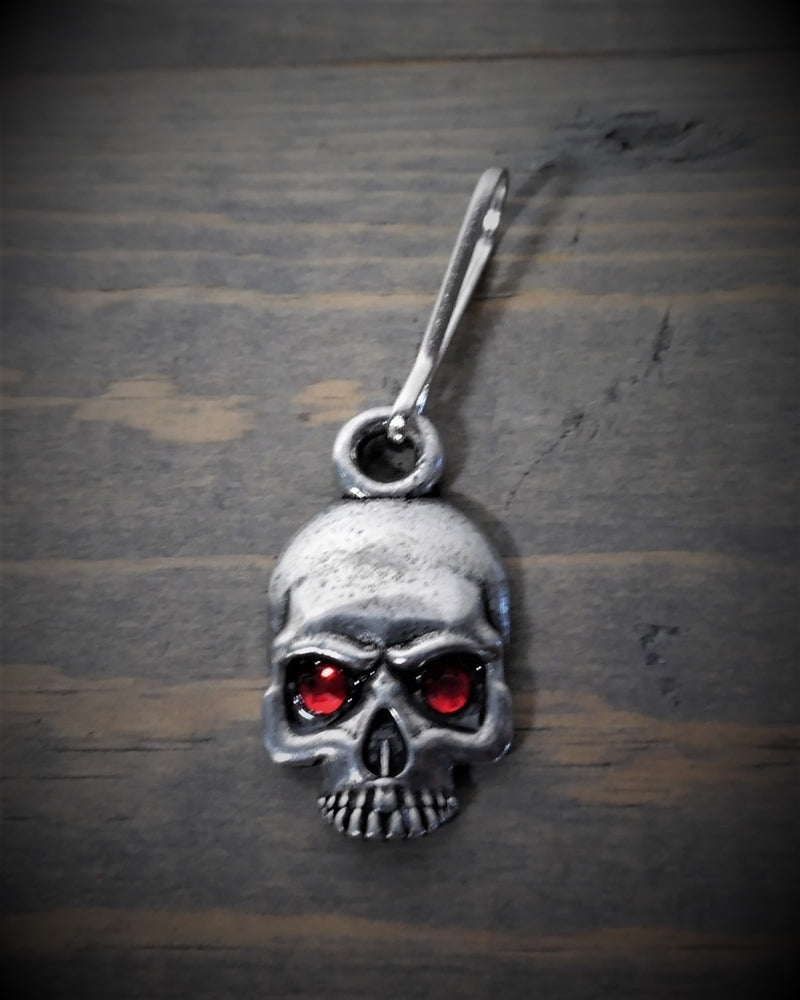 BZP-36 Skull Diamond Zipper Pull-Daniel Smart Mfg - Retail