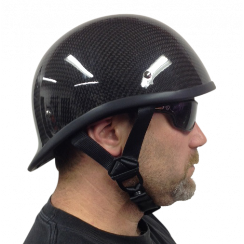 carbon helmets motorcycle CarbonAir Rocker: Dual-Brim Carbon Fiber Half Badass Helmet