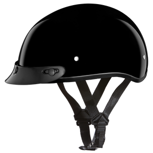 D.O.T. Daytona Skull Cap Jr.- Hi-Gloss Black