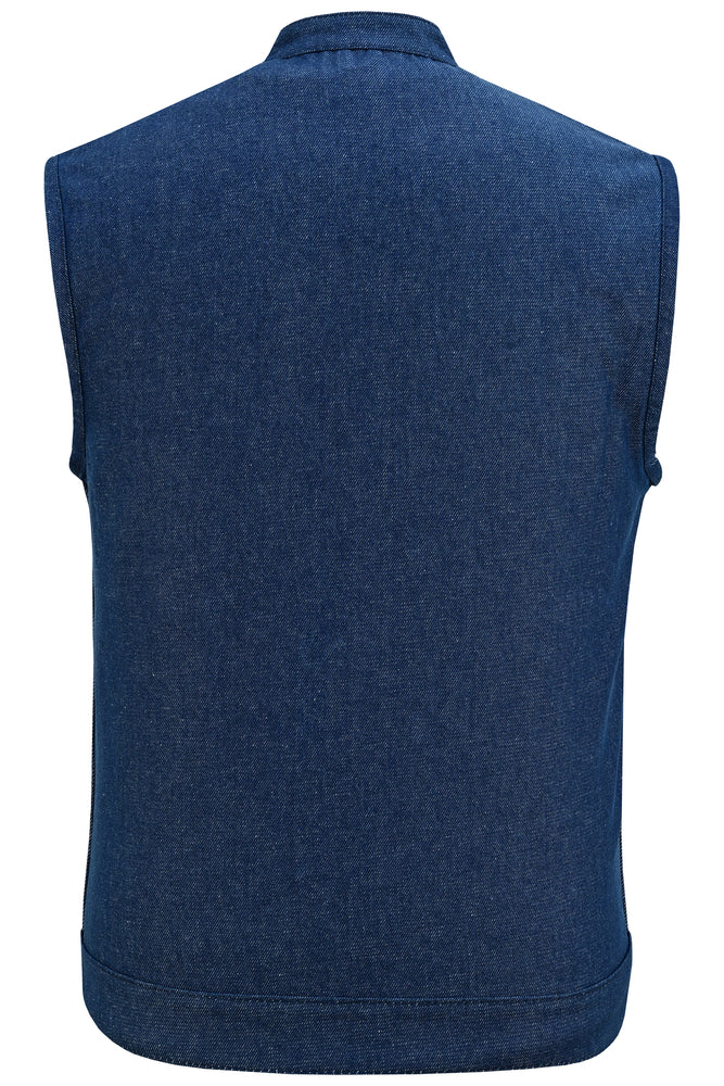 Chopper - Motorcycle Denim Vest-Mens Denim Vests-Daniel Smart Mfg - Retail