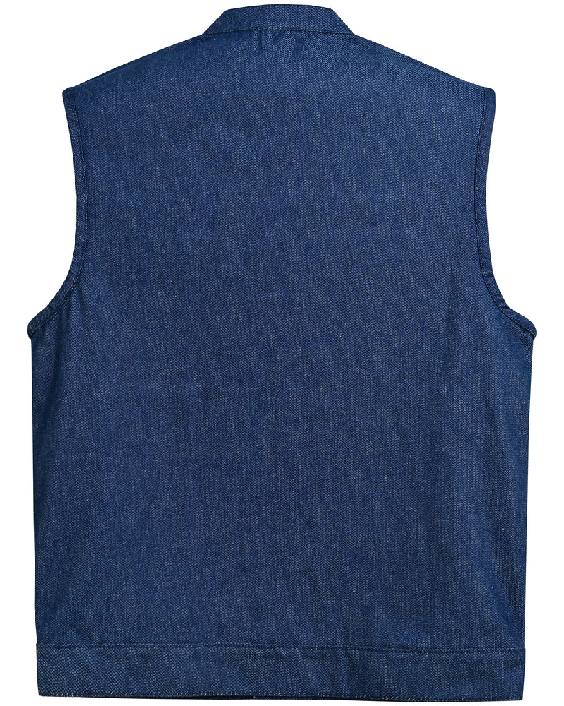 Chopper - Motorcycle Denim Vest-Mens Denim Vests-Daniel Smart Mfg - Retail