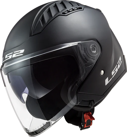 Copter Solid Open Face Motorcycle Helmet W/ SunShield Matte Black-Daniel Smart Mfg - Retail