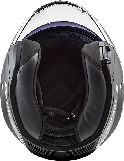 Copter Solid Open Face Motorcycle Helmet W/ SunShield Matte Black LS2 Helmets