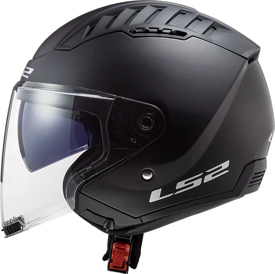 Copter Solid Open Face Motorcycle Helmet W/ SunShield Matte Black-Daniel Smart Mfg - Retail