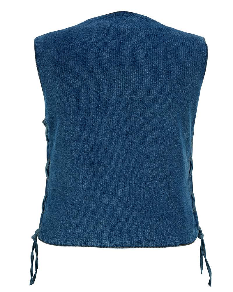 Croft - Women's Denim Vest-Womens Denim Vests-Daniel Smart Mfg - Retail