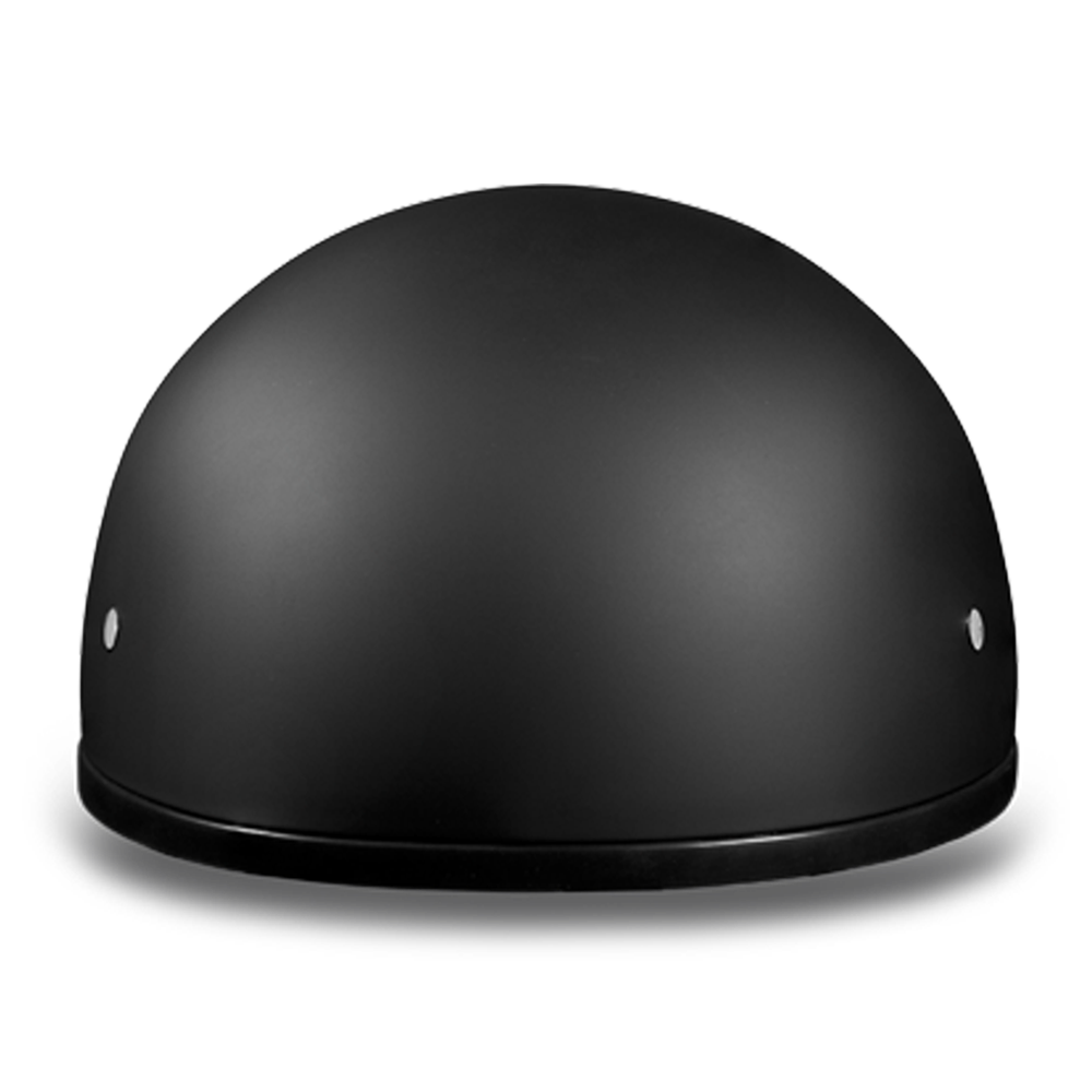 D1-BNS D.O.T. DAYTONA SKULL CAP W/O VISOR - DULL BLACK-1/2 Shell Helmets-Daniel Smart Mfg - Retail