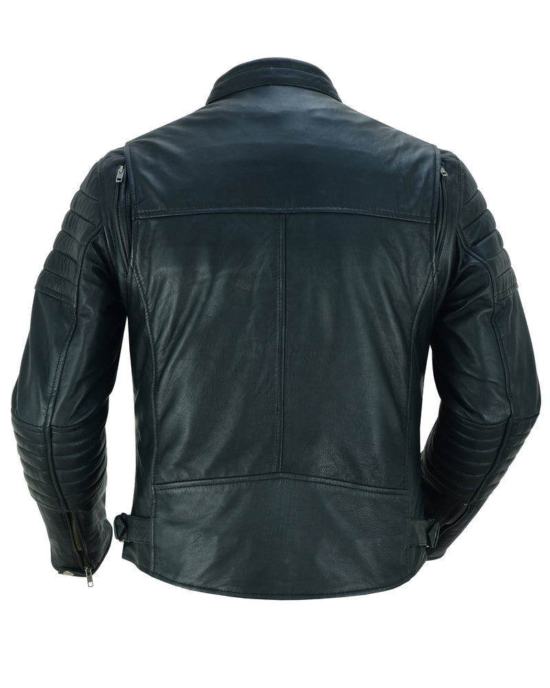 Dagger - Men's Leather Motorcycle Jacket-Mens Leather Motorcycle Jackets-Daniel Smart Mfg - Retail
