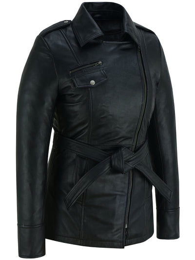 Dark Ivy - Women's Leather Jacket-Womens Leather Motorcycle Jackets-Daniel Smart Mfg - Retail