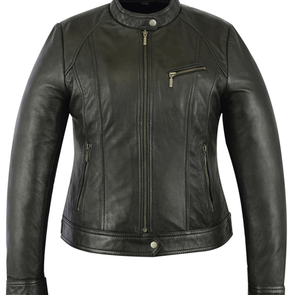たろー　レディース　BLK M Dark Temptress Women's Leather Jacket |Sultry & Stylish Look