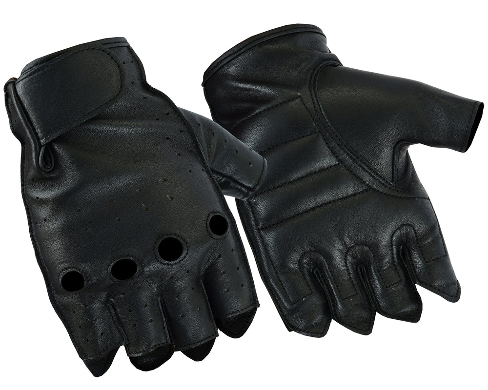 Defender - Men's Deerskin Fingerless Gloves-Mens Fingerless Gloves-Daniel Smart Mfg - Retail