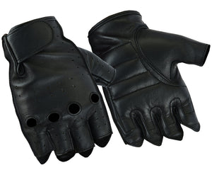 Defender - Men's Deerskin Fingerless Gloves-Mens Fingerless Gloves-Daniel Smart Mfg - Retail