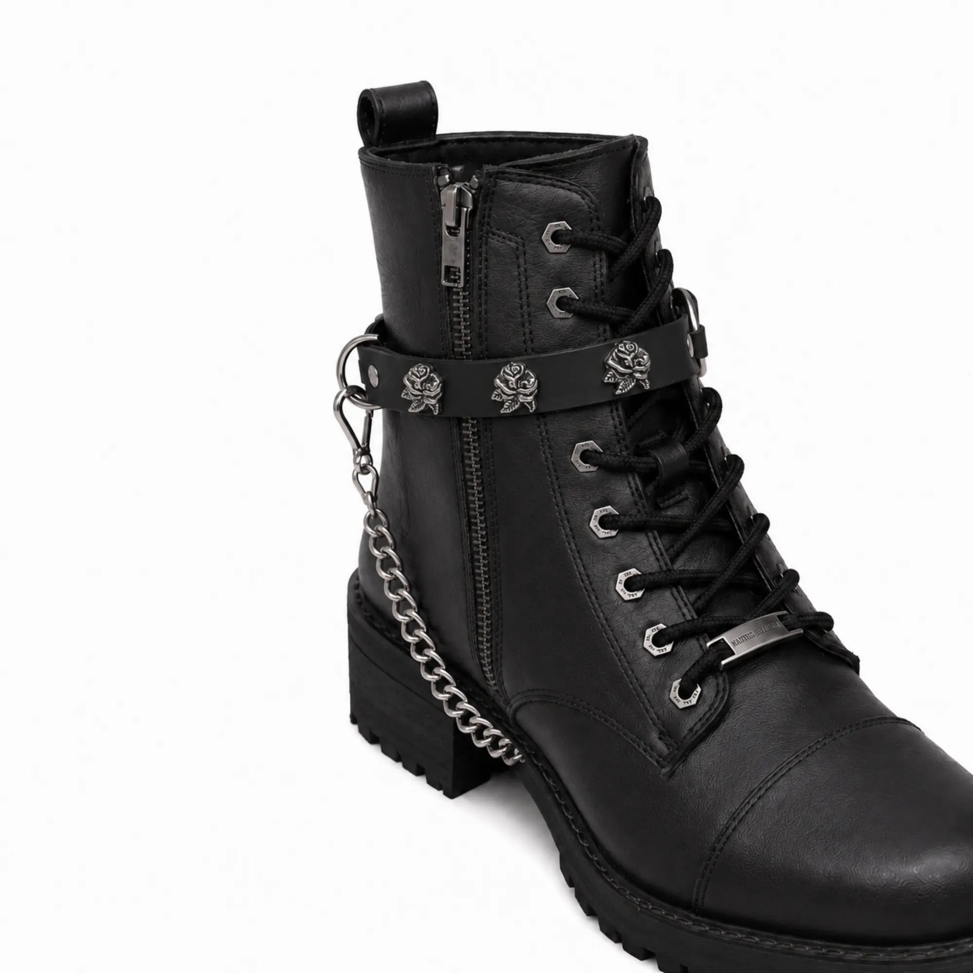 Boot Chain - Silver Rose Rider