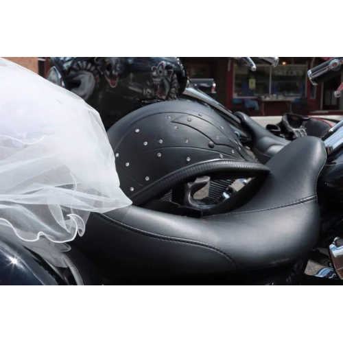 badass motorcycle helmets for harleys Diamonds in the Ruff: Luxe Crystal DOT Half Badass Helmet