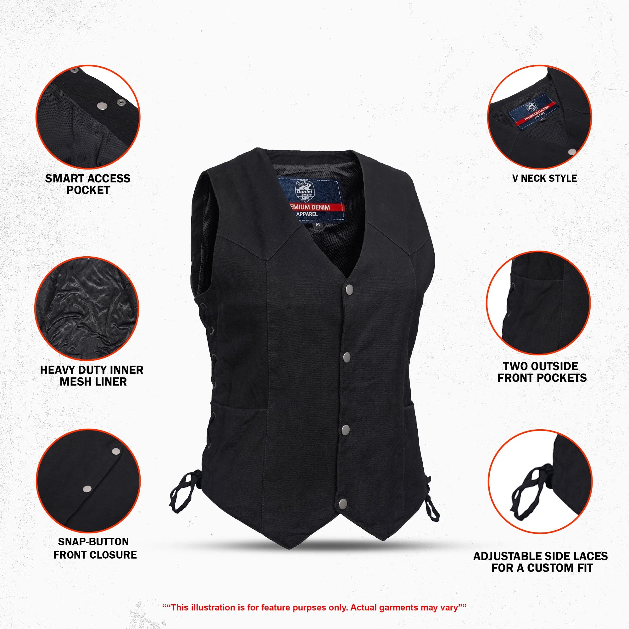 Artemis Women's Denim Vest
