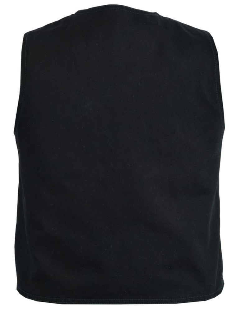 DM9725 Kids Denim Plain Side Vest-Kids Leather-Daniel Smart Mfg - Retail