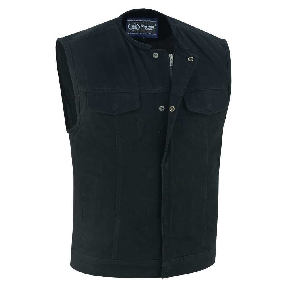 DM981BK Concealed Snaps, Denim Material, Hidden Zipper, w/o Collar-Daniel Smart Mfg - Retail