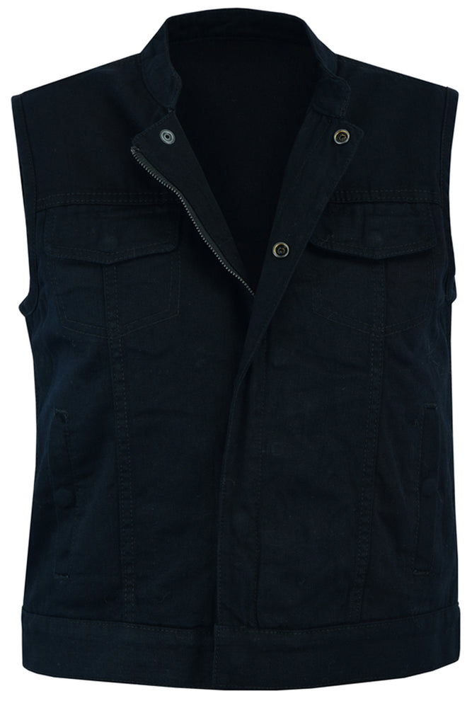 DM987 Women's Advance Black Construction Denim Vest-Daniel Smart Mfg - Retail