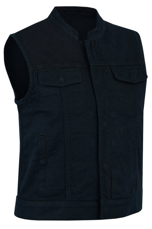 DM987 Women's Advance Black Construction Denim Vest-Daniel Smart Mfg - Retail