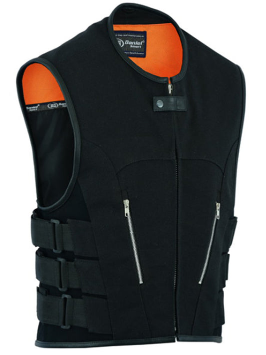 DS006 Men's Updated Canvas SWAT Team Style Vest-Daniel Smart Mfg - Retail