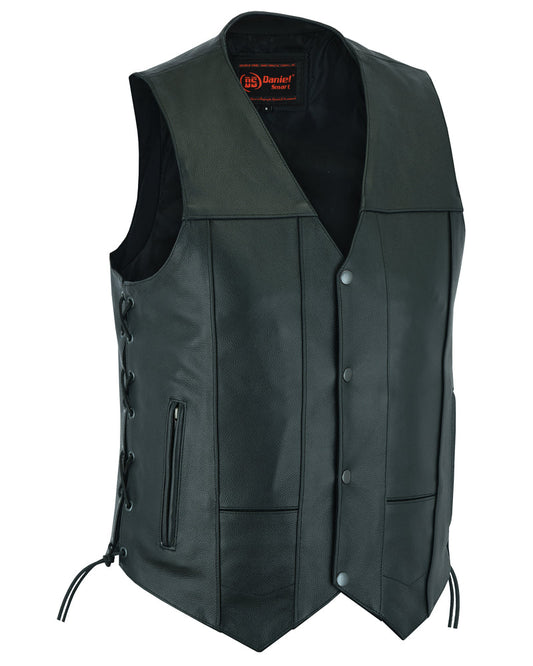 DS100 Men's Ten Pocket Utility Vest-Daniel Smart Mfg - Retail