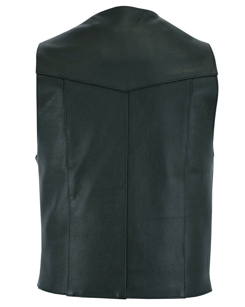 DS104 Men's Plain Side Economy Vest-Daniel Smart Mfg - Retail