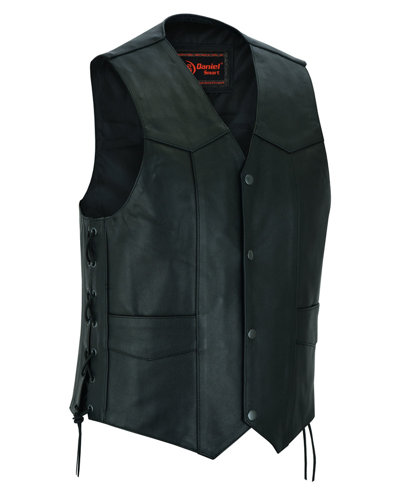 DS111 Traditional Single Back Panel Concealed Carry Vest-Daniel Smart Mfg - Retail