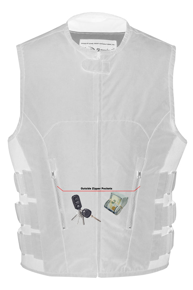 DS112BK Men's Textile Updated SWAT Team Style Vest-Daniel Smart Mfg - Retail