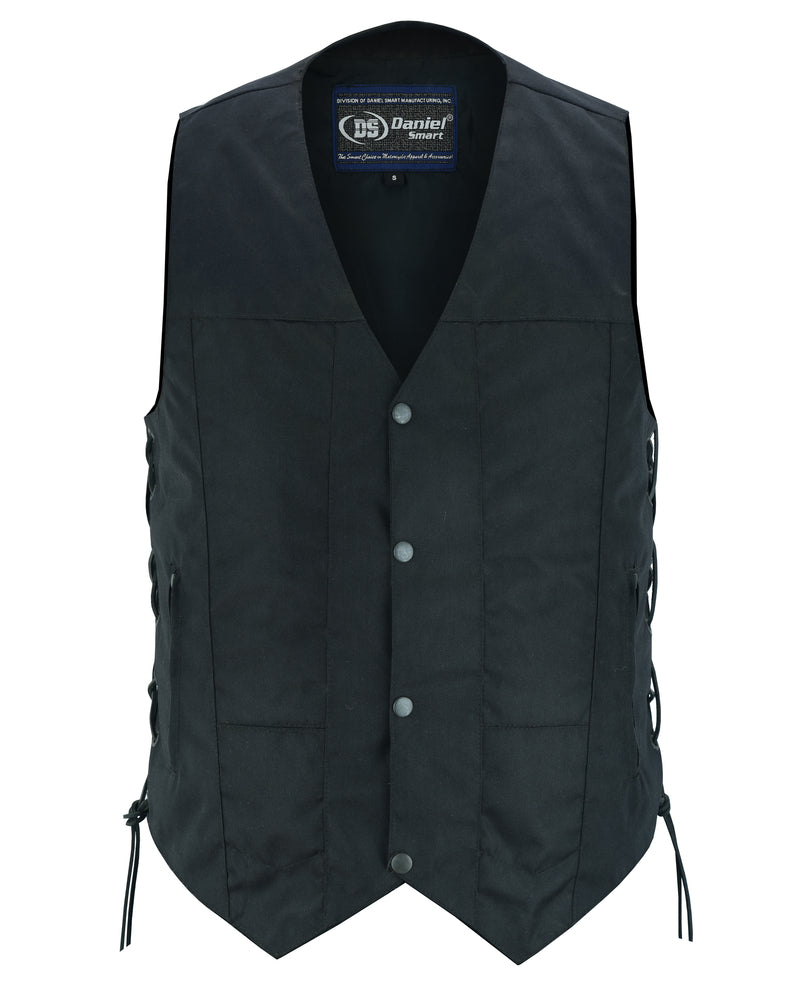 DS113 Men's Textile Ten Pocket Utility Vest-Daniel Smart Mfg - Retail