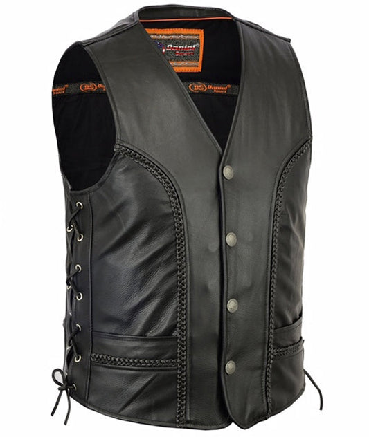 DS131 Men's Braided Vest-Daniel Smart Mfg - Retail