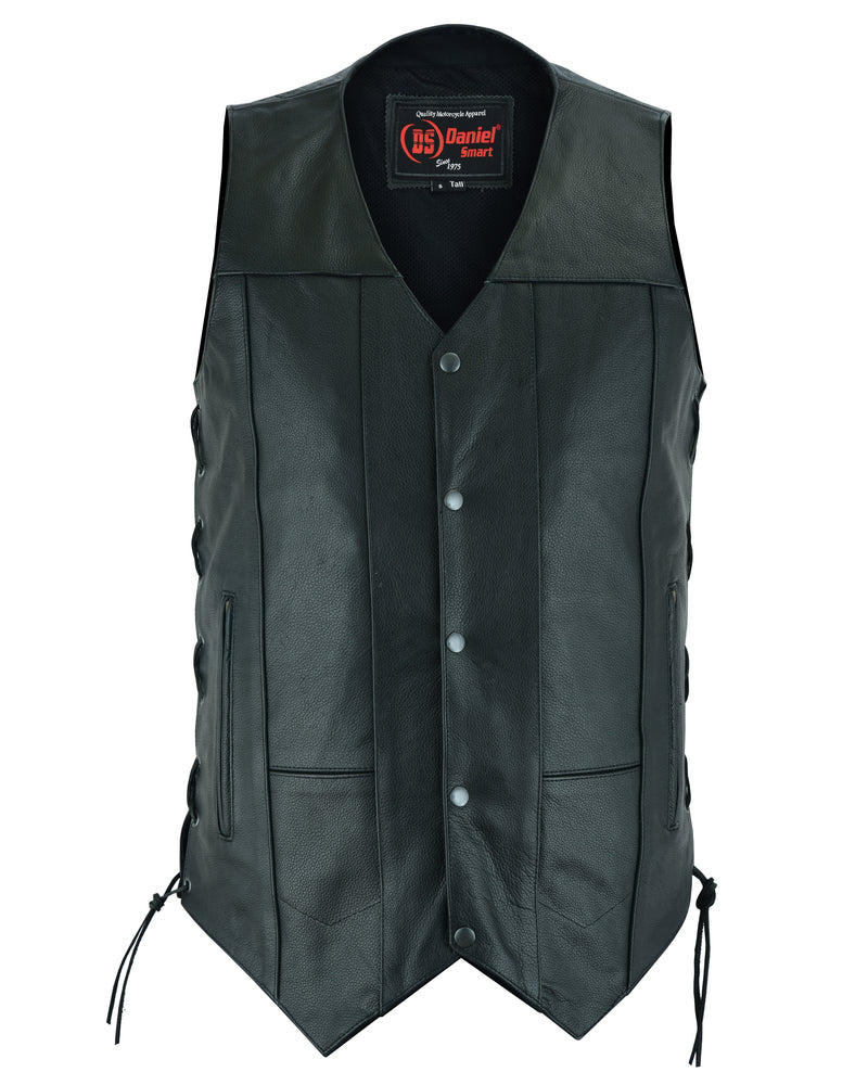 DS144TALL Men's Ten Pocket Utility Vest - TALL-Daniel Smart Mfg - Retail