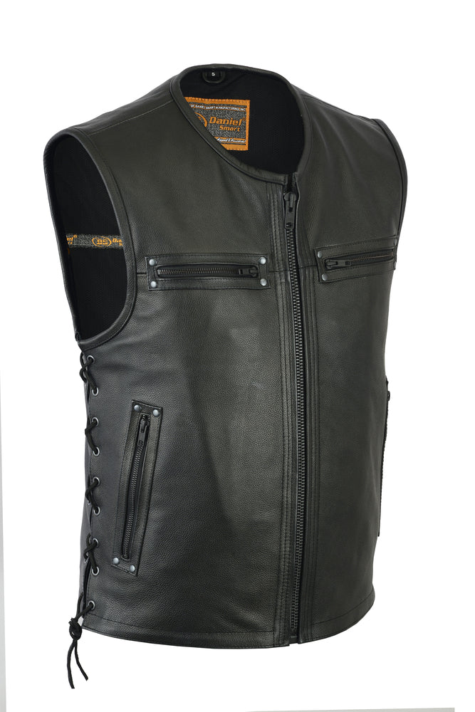 DS146 Men's Zipper Front Single Back Panel Concealed Carry Vest-Daniel Smart Mfg - Retail