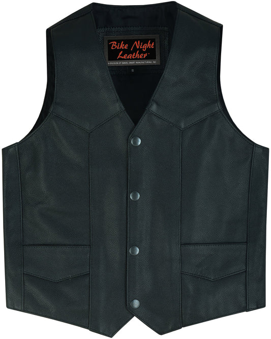 DS1725 Kids Traditional Style Plain Side Vest-Daniel Smart Mfg - Retail