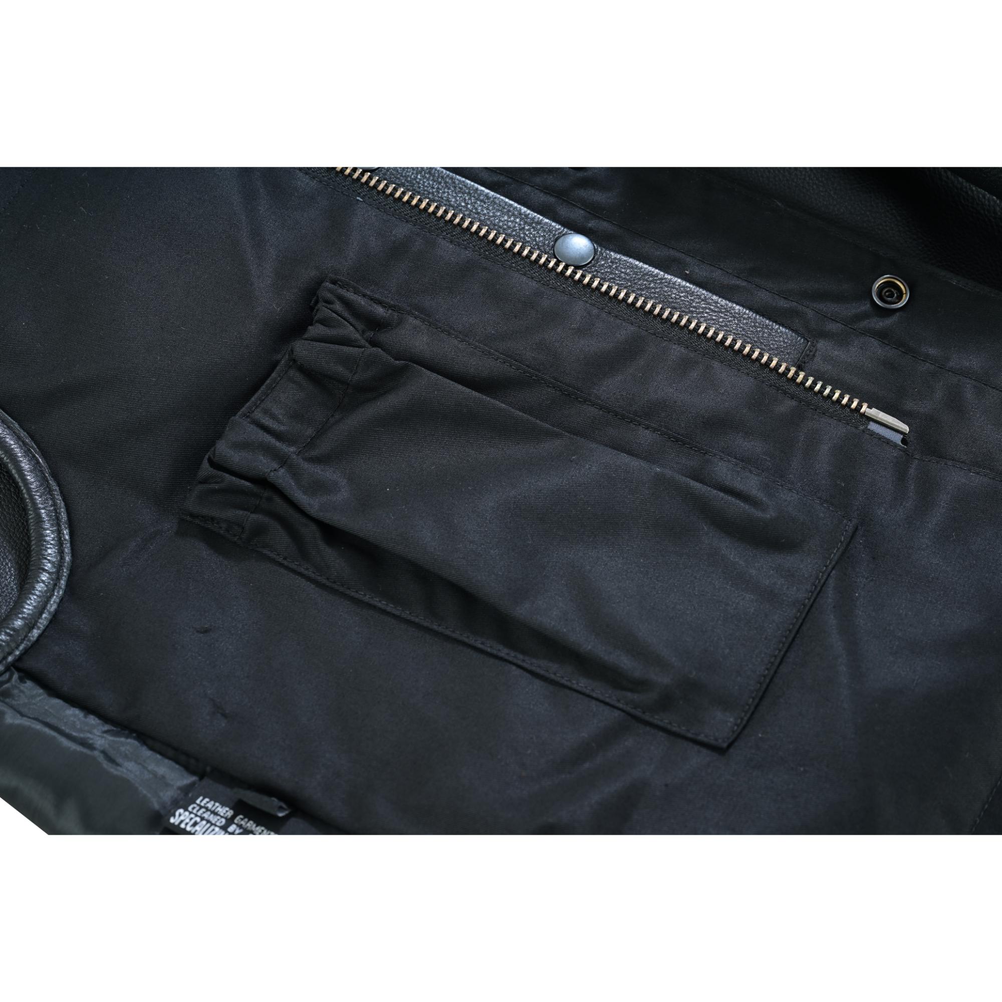 DS187 Upgraded Style Gun Pockets, Hidden Gun Metal Zipper, Bottom Sid-Daniel Smart Mfg - Retail