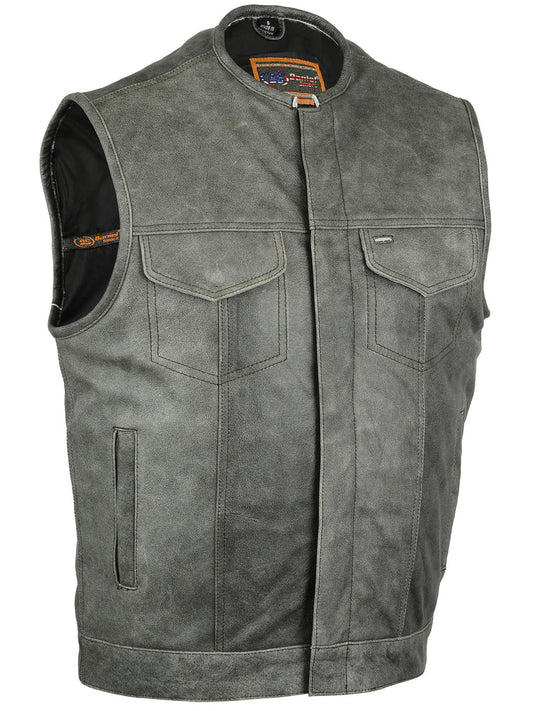 DS191V Concealed Snaps, Premium Naked Cowhide, Hidden Zipper, w/o Col-Daniel Smart Mfg - Retail