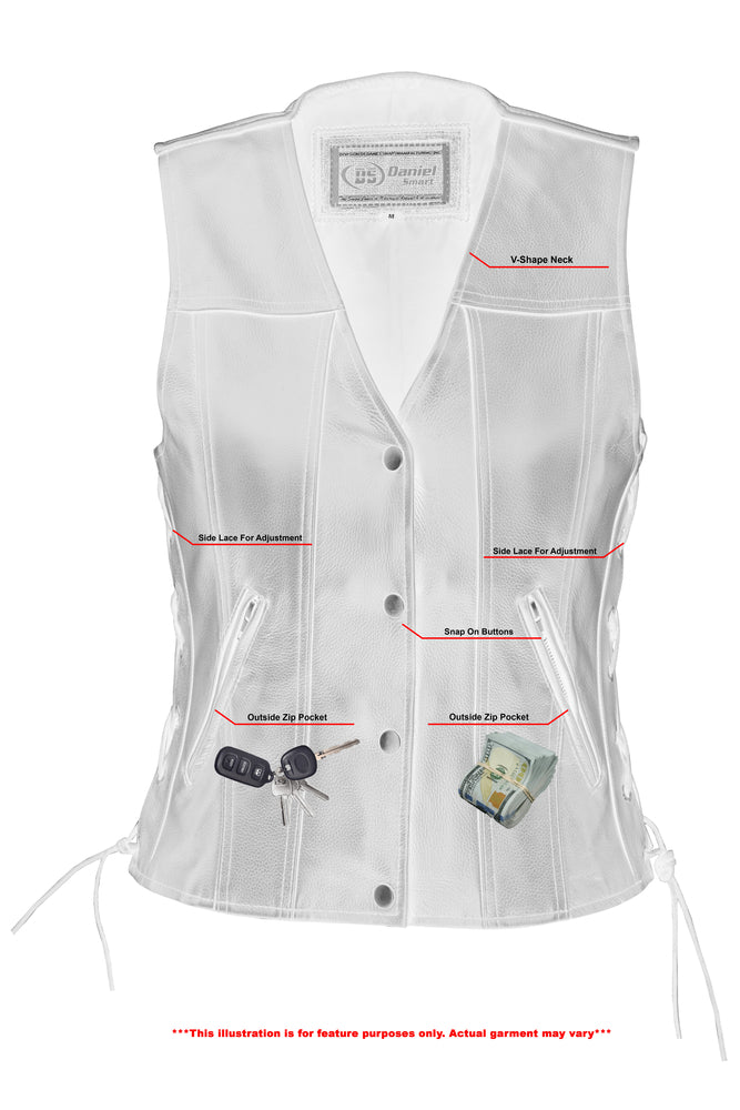 DS205 Women's Single Back Panel Concealed Carry Vest-Daniel Smart Mfg - Retail